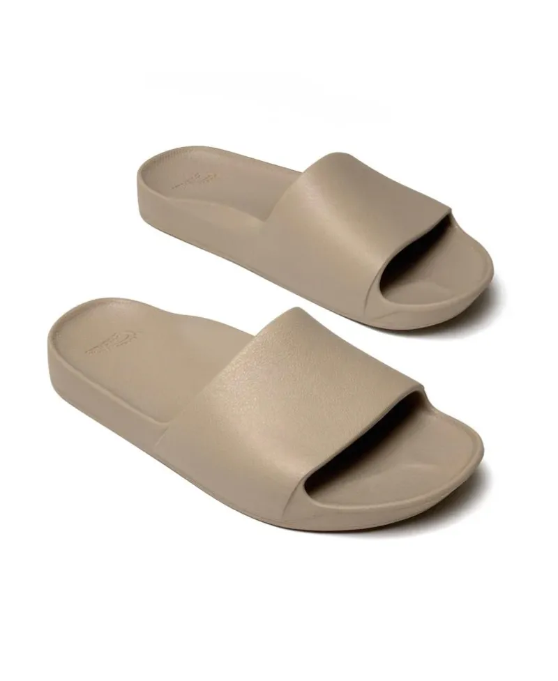 Golden Breed Archie Thongs-Archie Slide | Taupe