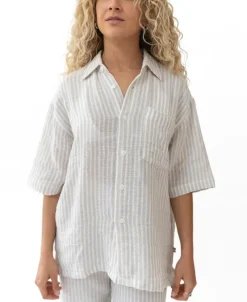 Women Golden Breed Shirts-Bailey Shirt | Off White Stripe