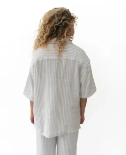 Women Golden Breed Shirts-Bailey Shirt | Off White Stripe