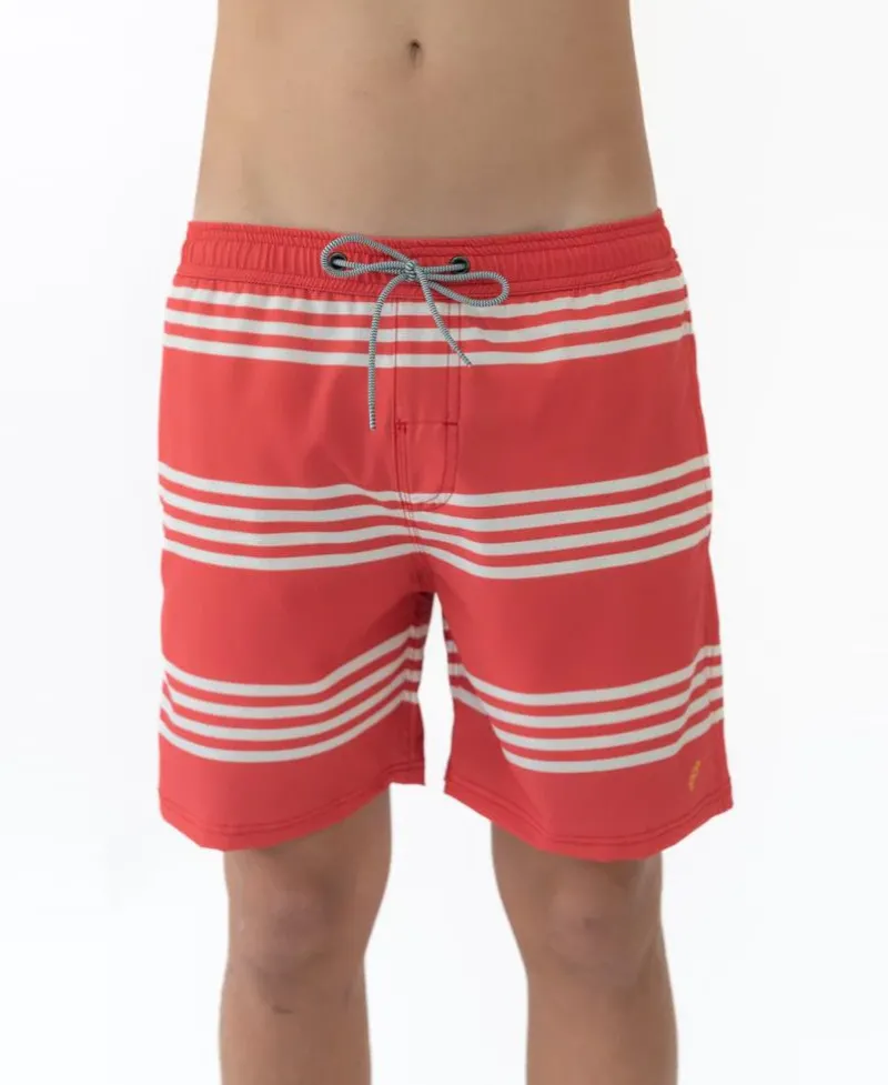 Golden Breed Boardies-Beach Boy Elastic Boardie | Wash Red