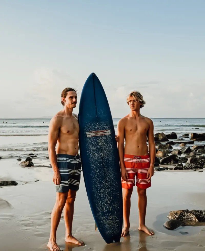 Golden Breed Boardies-Beach Boy Elastic Boardie | Dusty Blue
