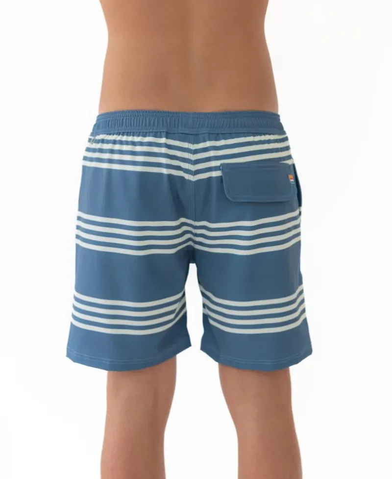 Golden Breed Boardies-Beach Boy Elastic Boardie | Dusty Blue
