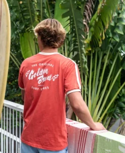 Golden Breed Tees-Break Ringer Tee | Wash Red