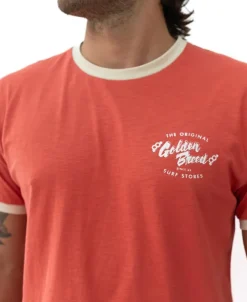 Golden Breed Tees-Break Ringer Tee | Wash Red