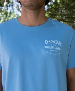 Golden Breed Tees-Byron Boards Tee | Azure Blue