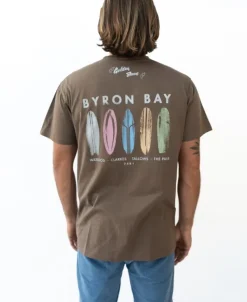 Golden Breed Tees-Byron Boards Tee | Wash Brown