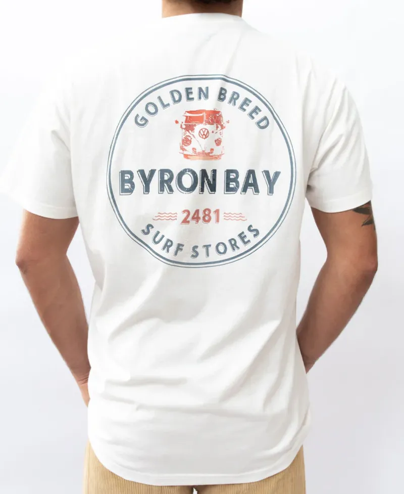 Golden Breed Tees-Byron Kombi Tee | Off White