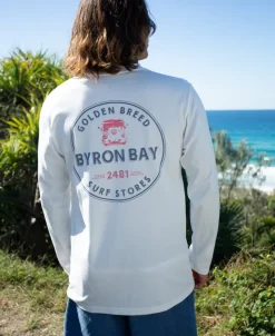 Golden Breed Long Sleeve Tees-Byron LS Kombi Tee | Off White