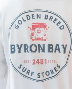 Golden Breed Long Sleeve Tees-Byron LS Kombi Tee | Off White