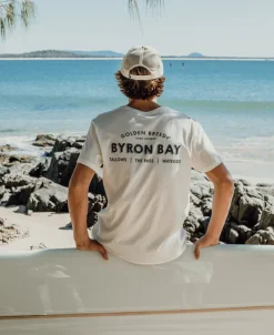 Golden Breed Tees-Byron Old School Tee | Off White