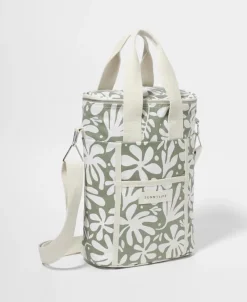 Golden Breed Sunny Life-Canvas Drinks Cooler Bag The Vacay | Olive