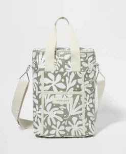 Golden Breed Sunny Life-Canvas Drinks Cooler Bag The Vacay | Olive