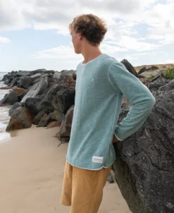 Golden Breed Hoodies & Sweats|Rag Tops-Classic Rag Top | Surf Green Marle