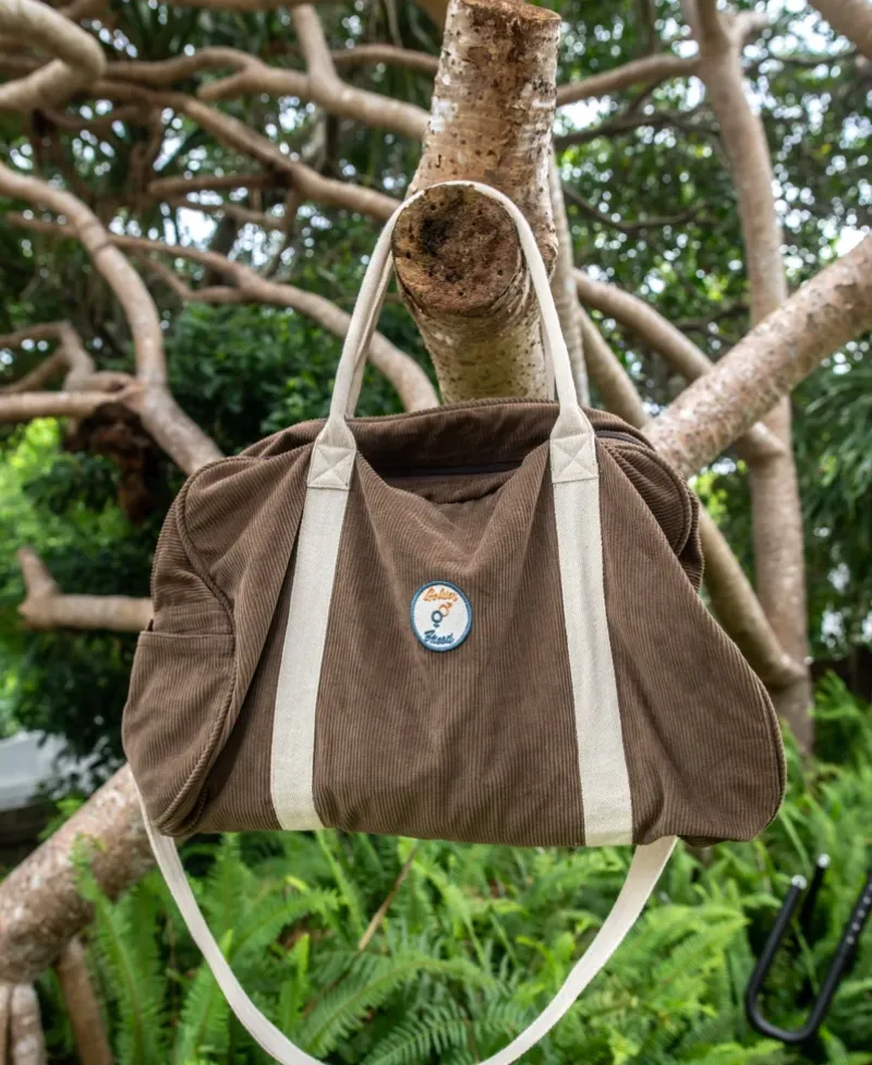 Golden Breed Bags-Cord Roll Bag | Wash Brown