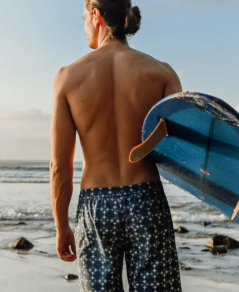 Golden Breed Boardies-Cosmo Elastic Boardie | Blue
