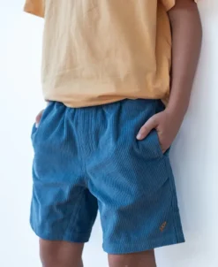 Kids Golden Breed Kids-Crackers Boys Walkshort | Dusty Blue