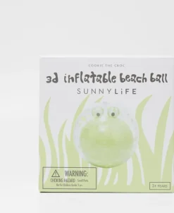 Golden Breed Sunny Life-3D Inflatable Beach Ball Cookie the Croc | Light Khaki