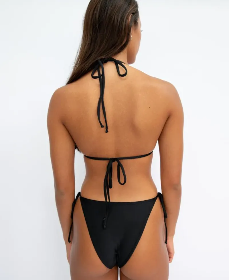 Women Golden Breed Swim-Ella Triangle Top | Black Textured