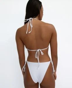 Women Golden Breed Swim-Ella Triangle Top | White Textured