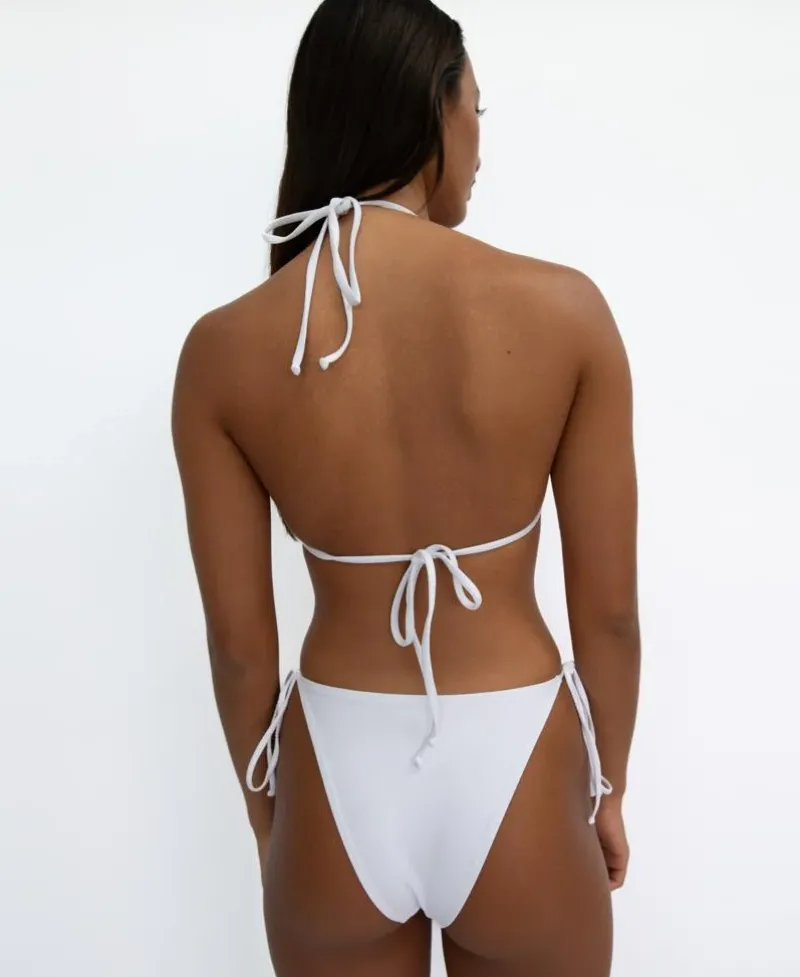 Women Golden Breed Swim-Ella Triangle Top | White Textured