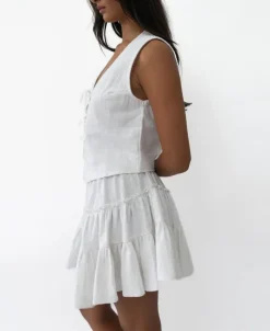 Women Golden Breed Skirts-Elsa Skirt | White