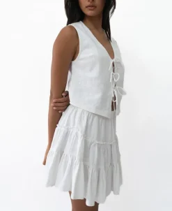 Women Golden Breed Skirts-Elsa Skirt | White