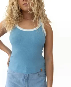 Women Golden Breed Tanks-Flick Tank | Azure