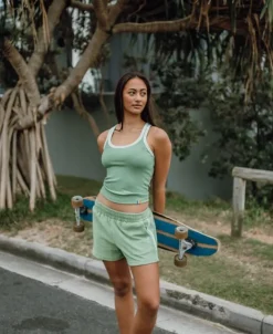 Women Golden Breed Tanks-Flick Tank | Moss