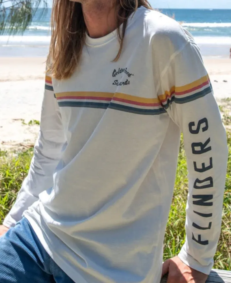 Golden Breed Tees-Flinders Cali LS Tee | Off White