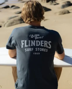 Golden Breed Tees-Flinders Easy Rider Tee | Wash Black