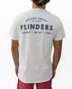 Golden Breed Tees-Flinders Old School Tee | Off White
