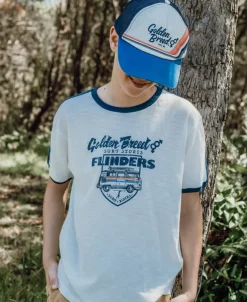 Kids Golden Breed Kids-Flinders Rider Kids Tee | Off White