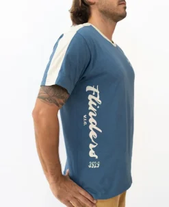 Golden Breed Tees-Flinders Willis Tee | Dusty Blue