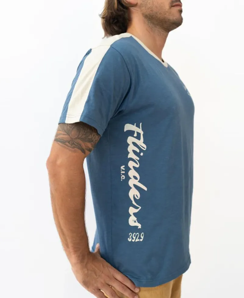 Golden Breed Tees-Flinders Willis Tee | Dusty Blue