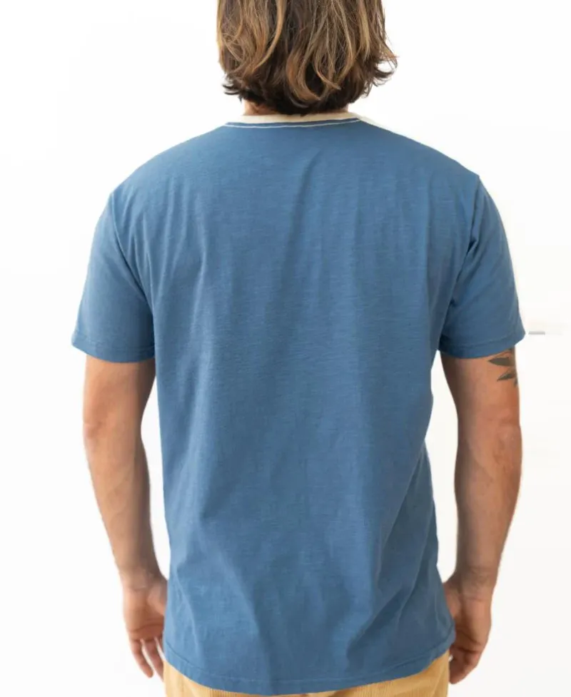 Golden Breed Tees-Flinders Willis Tee | Dusty Blue