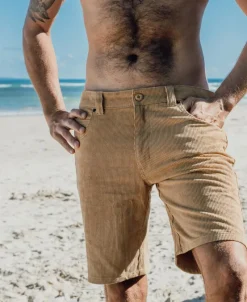 Golden Breed Floyd Walkshorts|Shorts-Floyd Cord Walkshort | Dark Camel