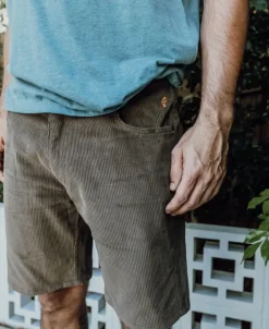 Golden Breed Floyd Walkshorts|Shorts-Floyd Cord Walkshort | Wash Brown