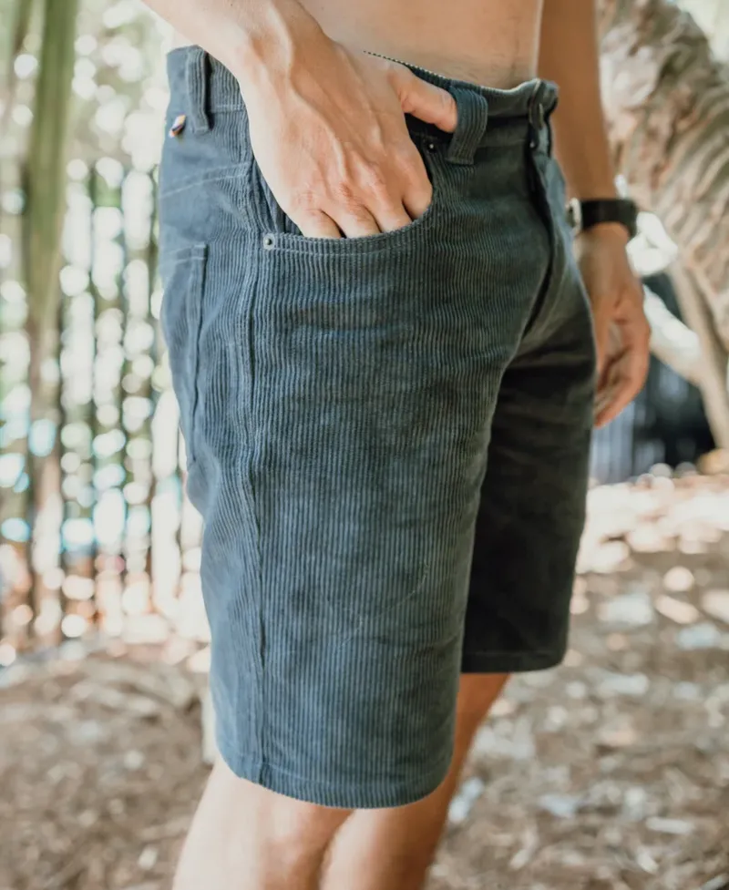 Golden Breed Floyd Walkshorts|Shorts-Floyd Cord Walkshort | Wash Black