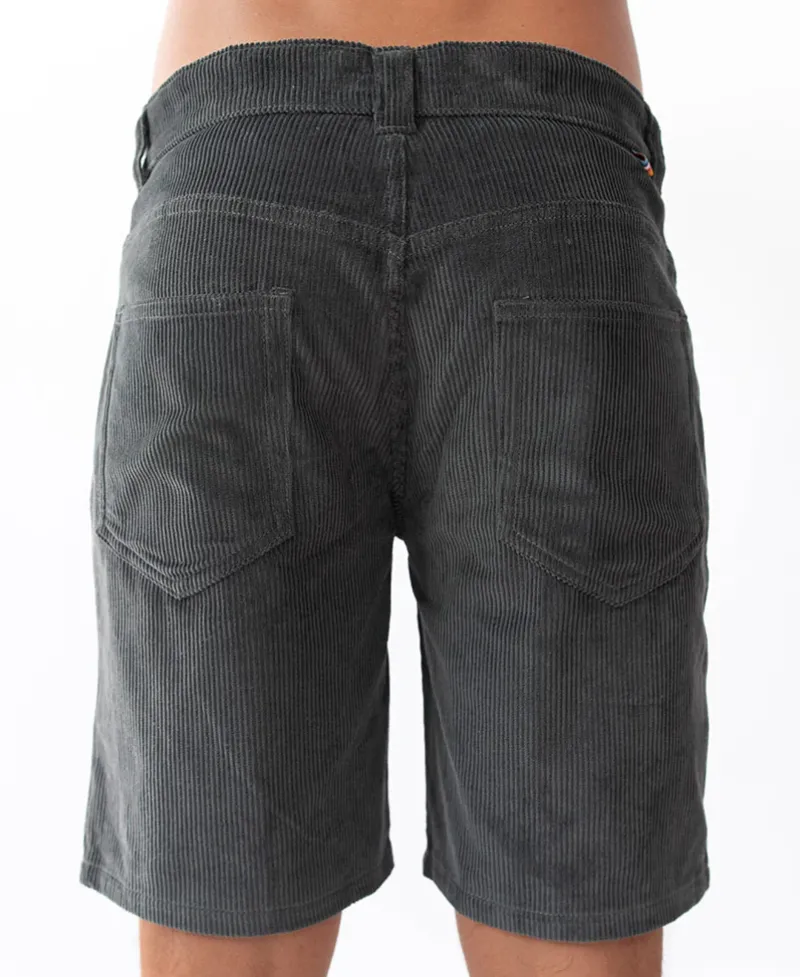 Golden Breed Floyd Walkshorts|Shorts-Floyd Cord Walkshort | Wash Black