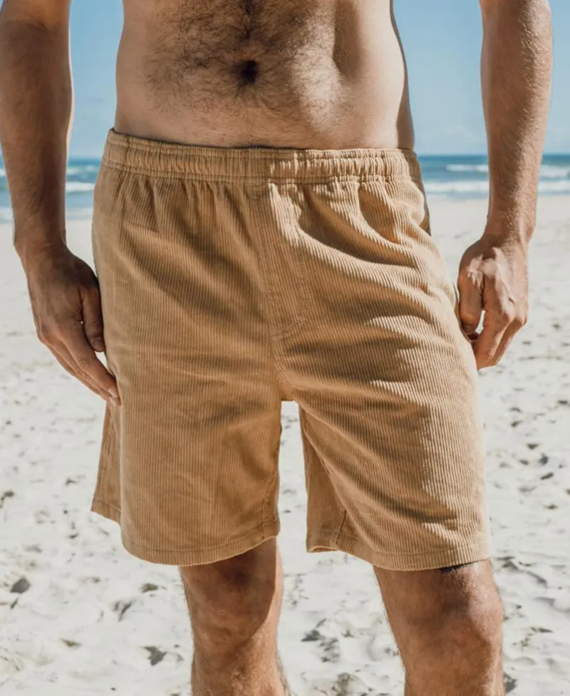 Golden Breed Floyd Walkshorts|Shorts-Floyd Elastic Waist Walkshort | Dark Camel