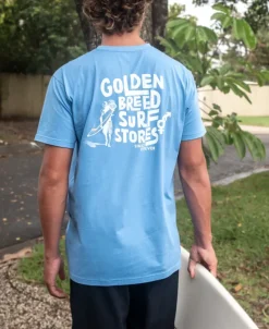 Golden Breed Tees-Friday Tee | Azure Blue