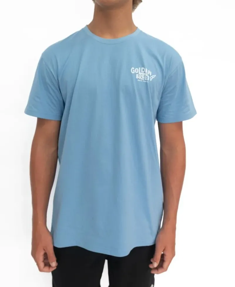 Golden Breed Tees-Friday Tee | Azure Blue