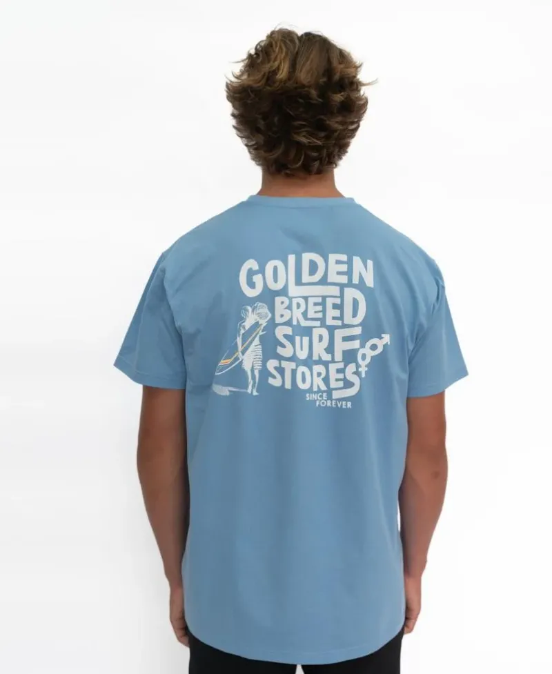Golden Breed Tees-Friday Tee | Azure Blue