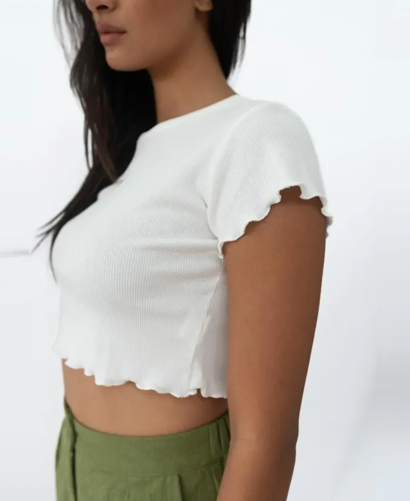 Women Golden Breed Tees-Frill Tee |