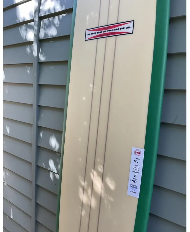 Golden Breed Gordon & Smith Surfboards-G&S 9'4 Easy Rider Triple Stringer | Green/Cream