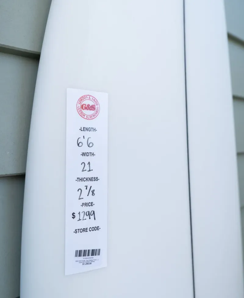 Golden Breed Gordon & Smith Surfboards-G&S 6'6 Power Twin Matte Finish |