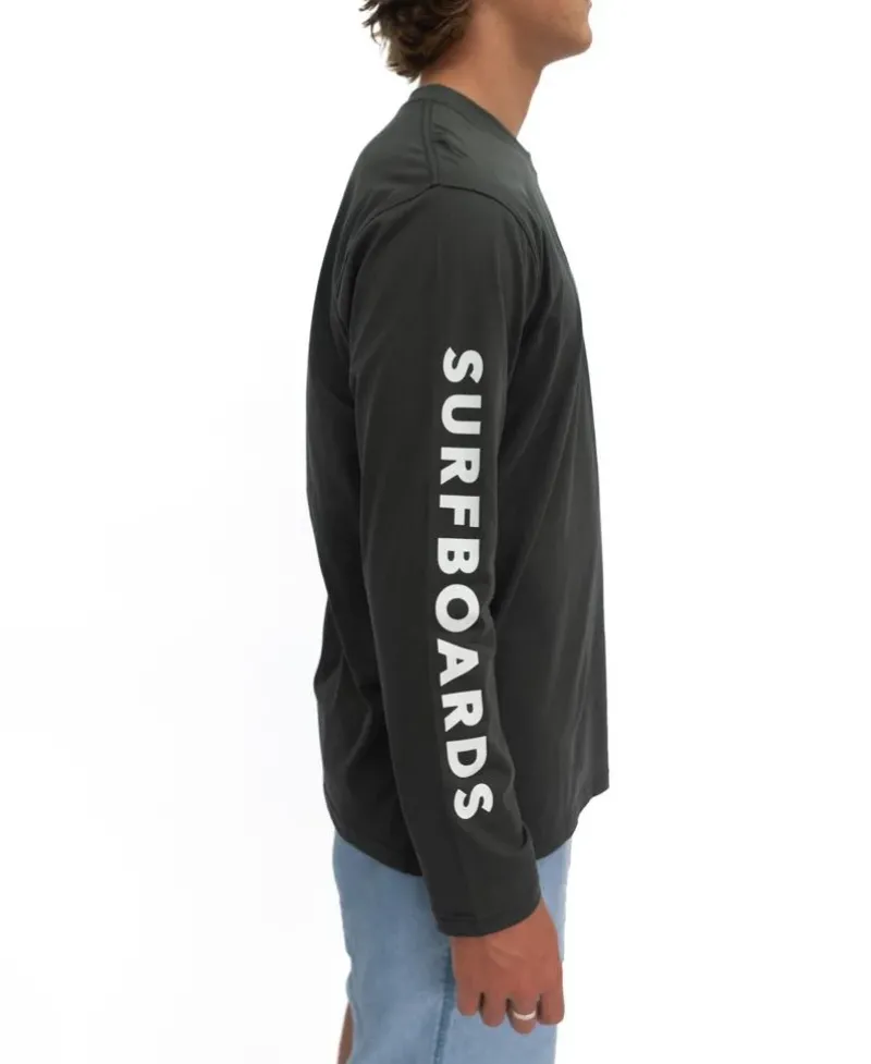 Golden Breed Long Sleeve Tees-G&S Surfboards Comp LS Tee | Wash Black