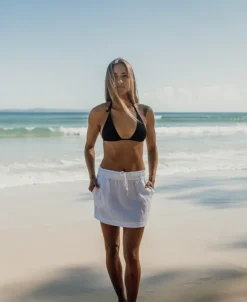 Women Golden Breed Skirts-Gigi Linen Mini Skirt |
