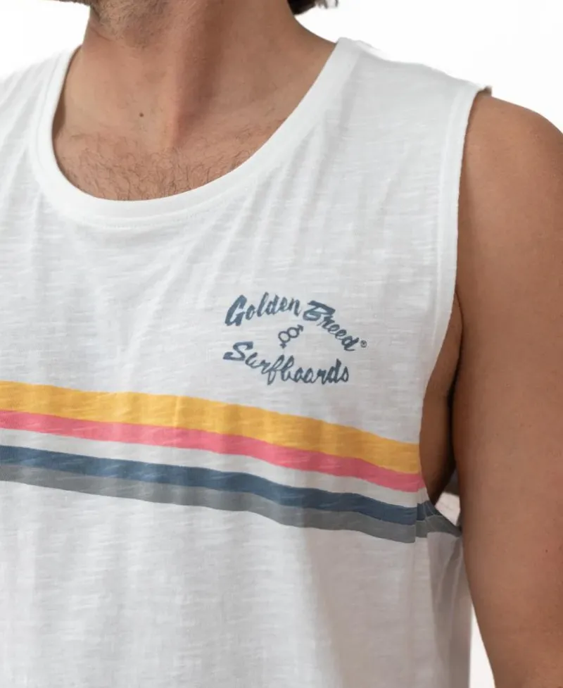 Golden Breed Muscle Tank-GoJo Muscle Tank | Off White