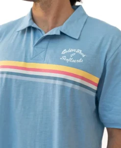 Golden Breed Polo Tops-GoJo Polo | Azure Blue